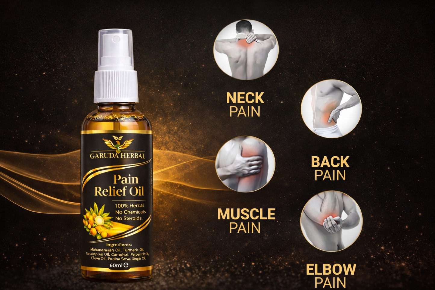 Garuda Herbal Pain Relief and Massage Oil