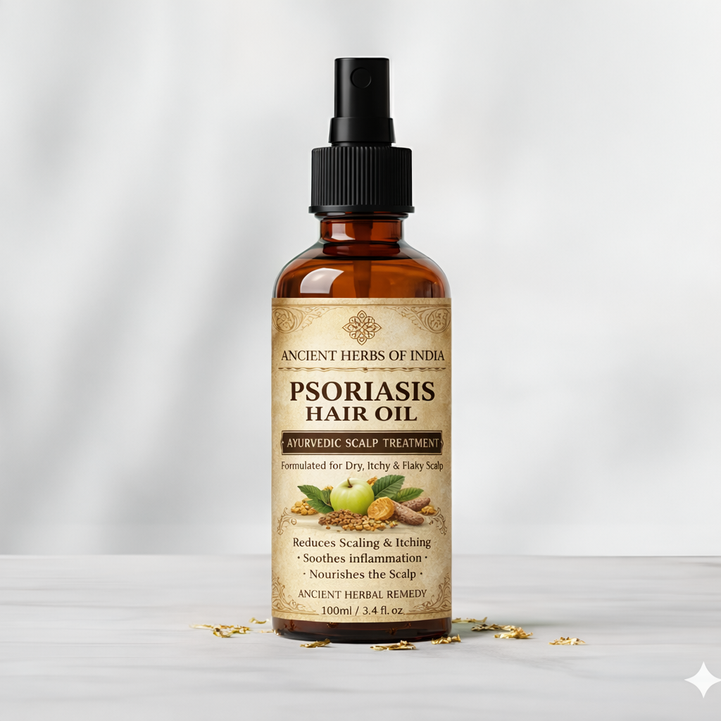 ANCIENT HERB OF INDIA PSORIA OIL ADVANCED AYURVEDIC RELIEF FOR SCALP & SKIN