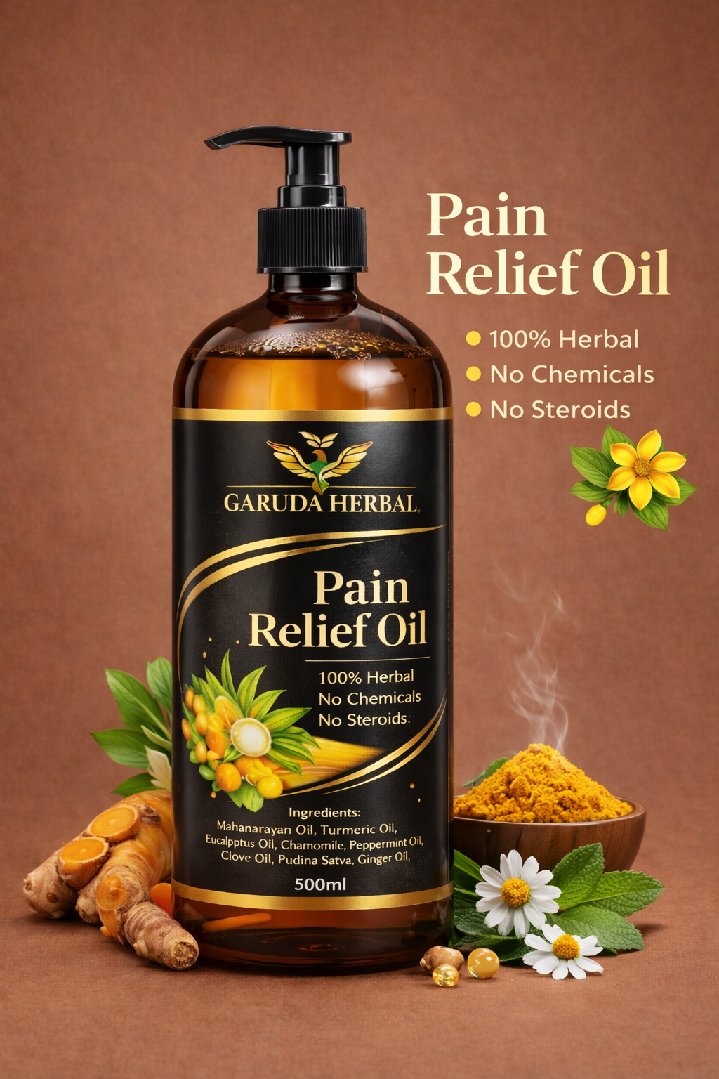 Garuda Herbal Pain Relief and Massage Oil