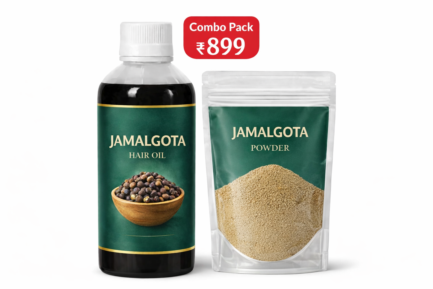 Jamalgota Ayurvedic Hair Oil | Hair Fall Control and Hair Growth with Camphor & Coconut Oil – Nourishes Scalp & Stimulates Roots for Men & Women